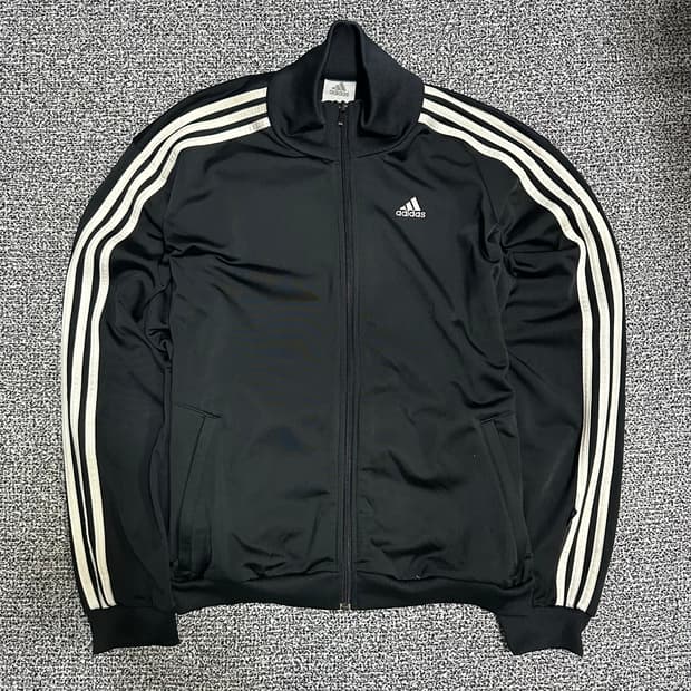 (95) 아디다스 삼선 트랙탑 져지 블랙