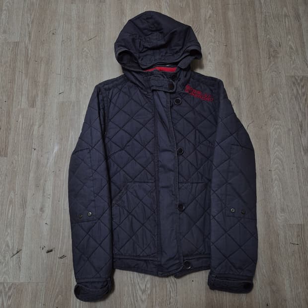 슈퍼드라이 재팬 여성 리미티드 후드 퀼팅자켓 M(95)