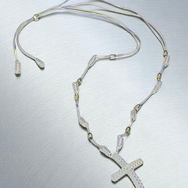 MASU 22AW 크로스 넥크리스