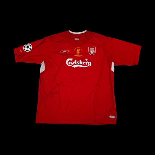 2XL 리복 04 06 리버풀 홈 이스탄불의 기적 제라드 유니폼