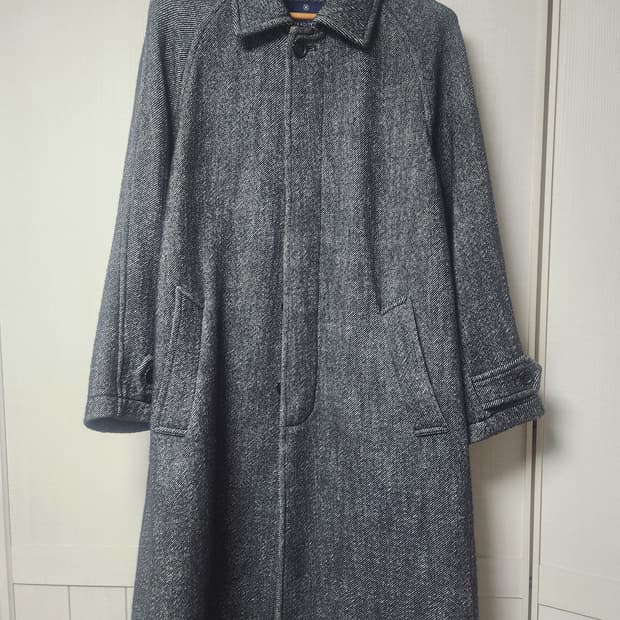 런던트레디션 인버티드플리츠 트윌 울코트 차콜 40사이즈