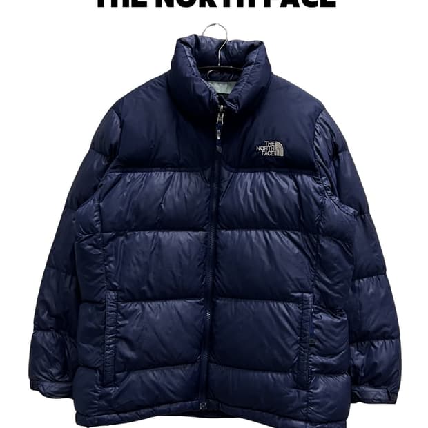 (85) 노스페이스 700필 구스다운 눕시 패딩 자켓 블루