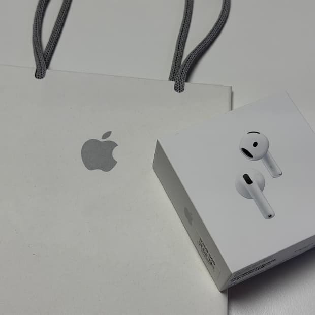 애플 에어팟 4세대 노이즈캔슬링o 미개봉