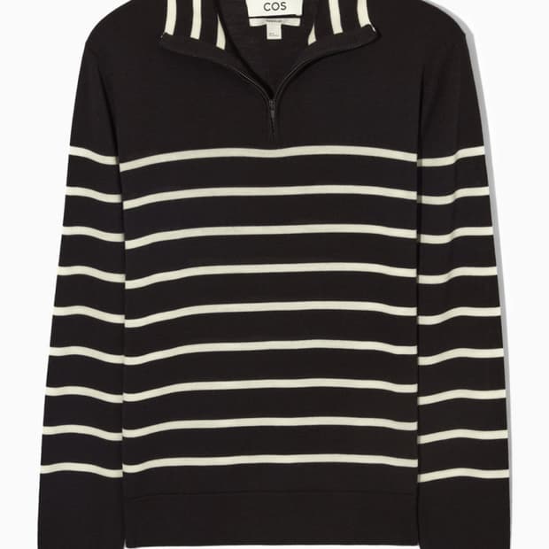 [S] 코스 스트라이프 니트집업
