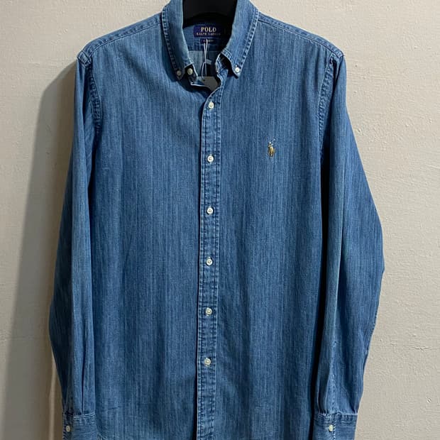폴로 랄프로렌 데님 버튼다운 셔츠
