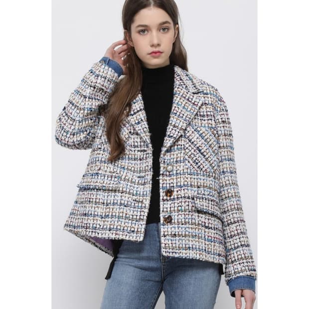 SJYP 포켓 트위드 자켓