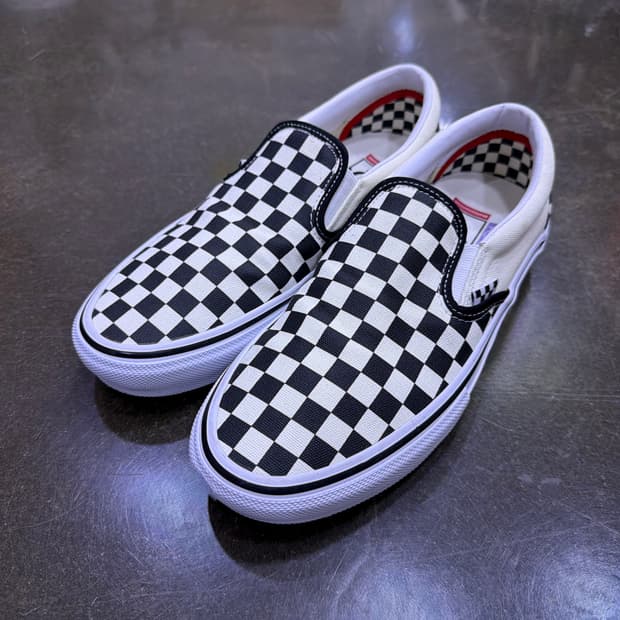 반스 스케이트 슬립온 체커보드 블랙 오프 화이트 265