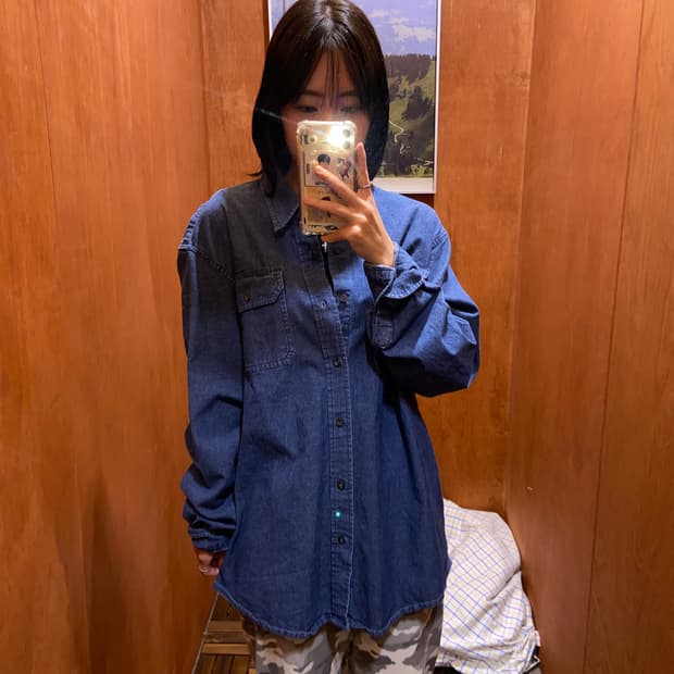 (XL) Wrangler 랭글러 데님 셔츠 