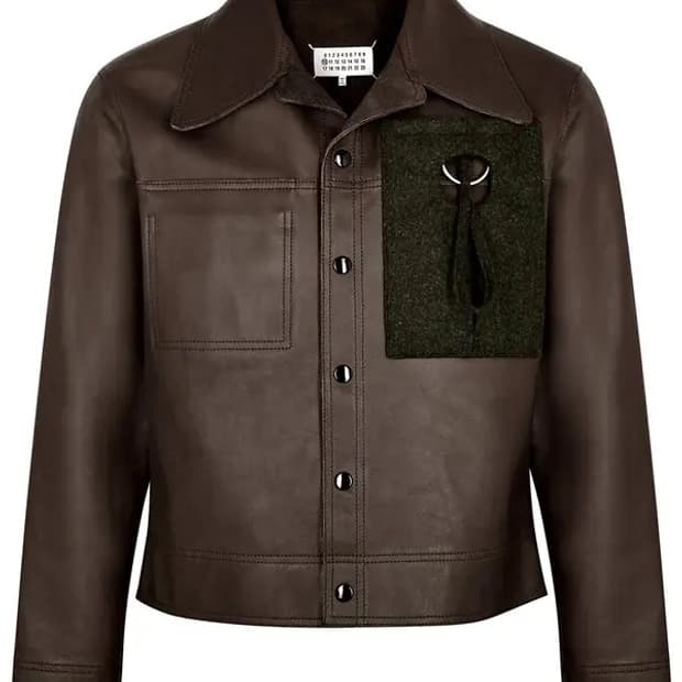 마르지엘라 리버시블 레더 자켓