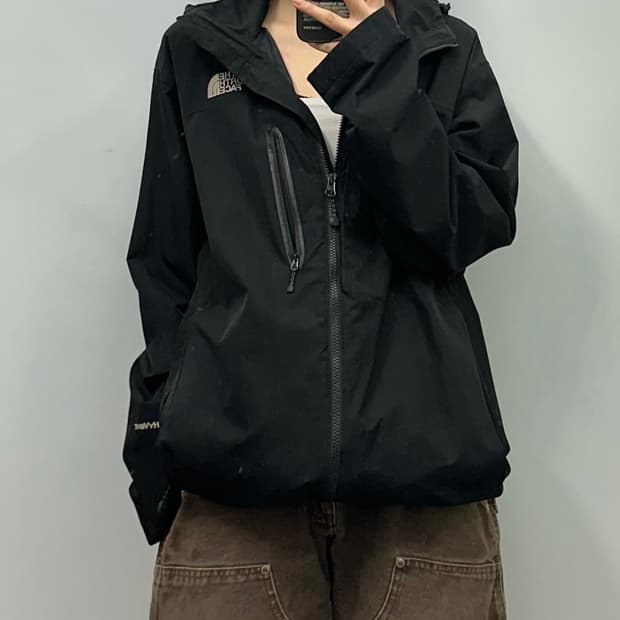 노스페이스 하이벤트 블랙 바람막이