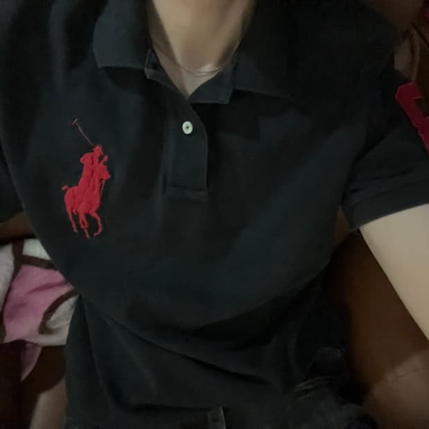 폴로 빅포니 카라티 블랙 레드