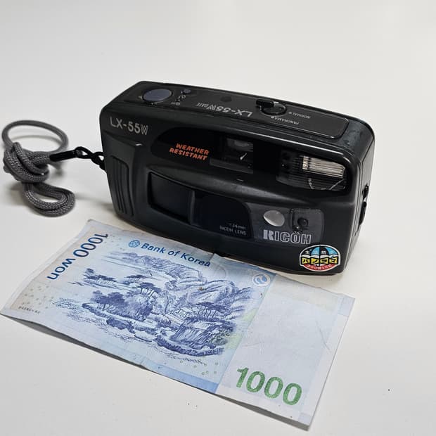 작례O 명기 광각의 아이콘 리코 LX-55W 필름카메라 빈티지 필카