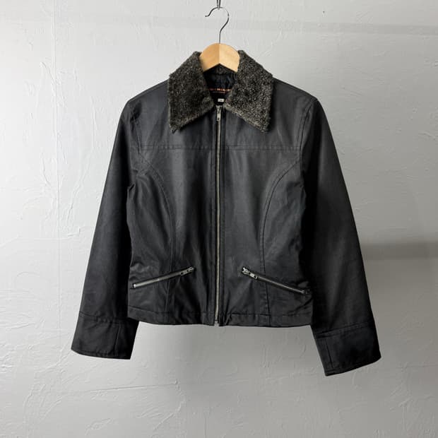 Lynn Hollyn 셰어링 퍼 카라 자켓