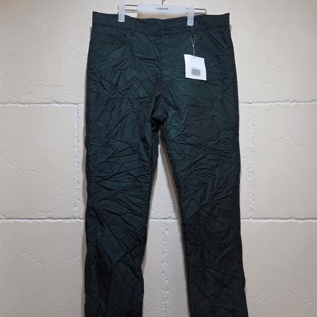 강혁 메탈릭블루 에어뱃 트라우저 그린 XL