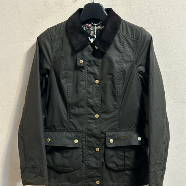 (deadstock) 바버 벨티드 왁스 자켓