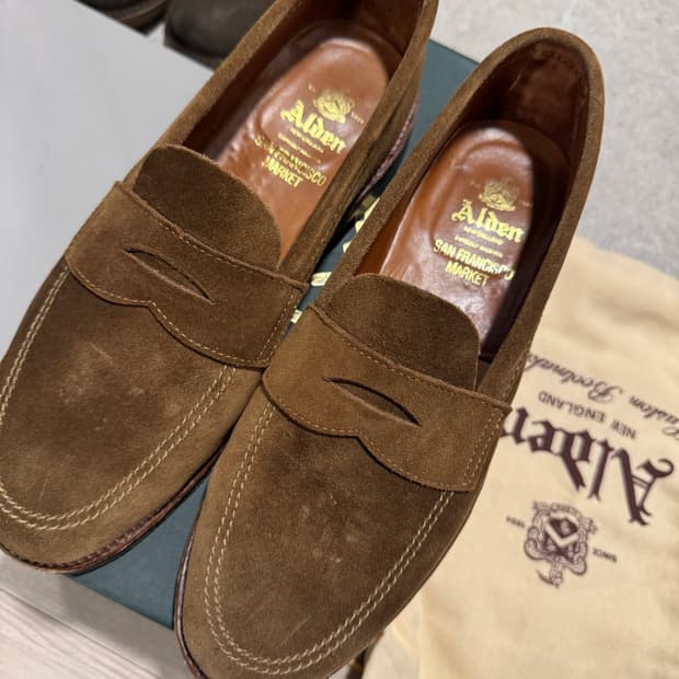 알든 6221L 스너프 스웨이드 페니 로퍼 9D 새상품