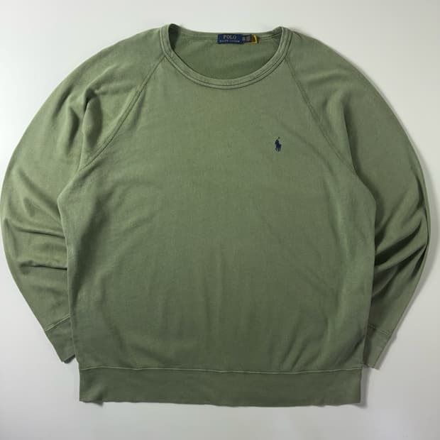 Polo  폴로 랄프로렌 신형 자수 코튼 워시드 카키 슬리브