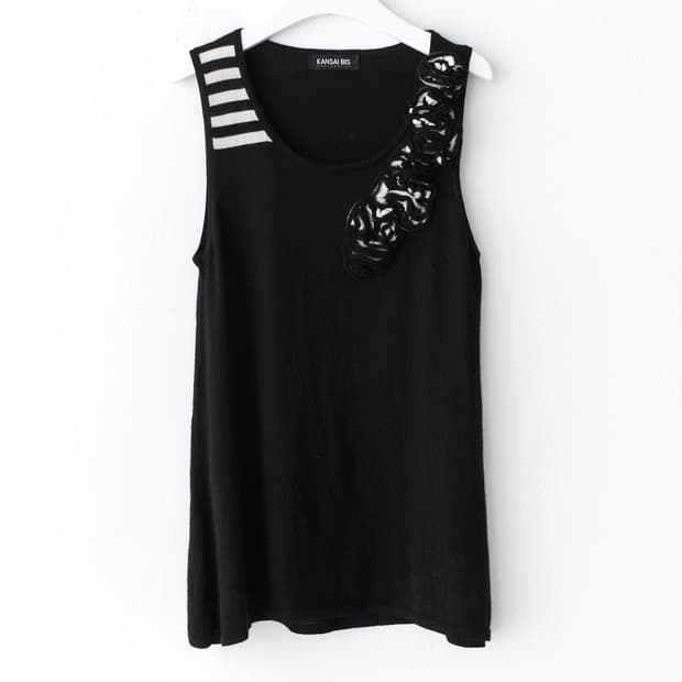 kansai bis) flower sleeveless knit 