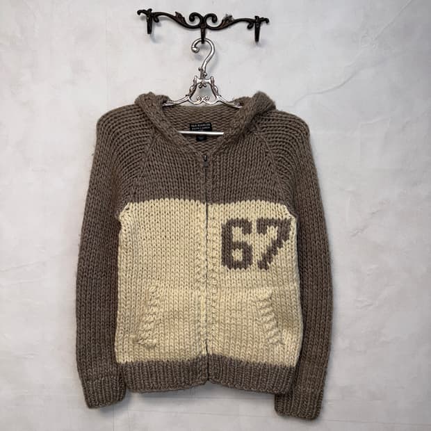 Polo Ralph Lauren heavy wool knit 후드집업
