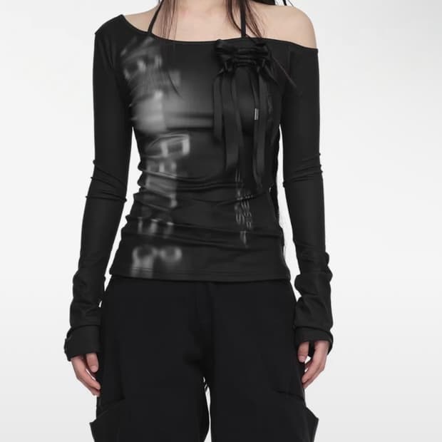 나체 롱슬리브 nache HALTER SLIM FIT LONG SLEEV