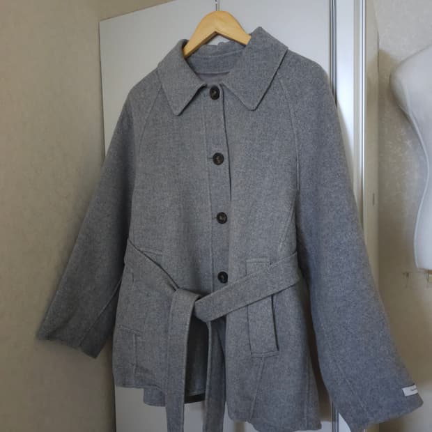 온앤온 양모 핸드메이드 하프코트