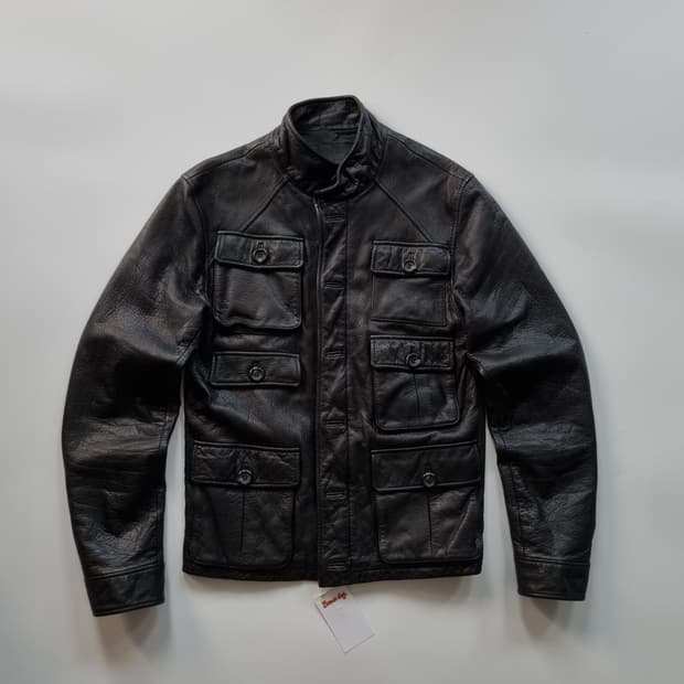 이태리 빈티지 6포켓 레더자켓 