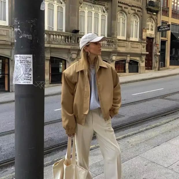 (S) Fax Copy Express 크롭 숄더 봄버
