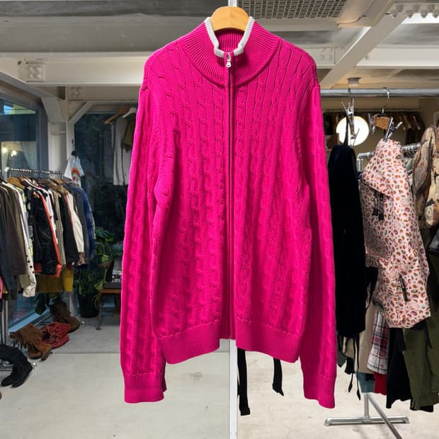 랄프로렌 로렌 액티브 니트 집업