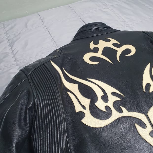 옐로우콘 가죽자켓 라이더자켓