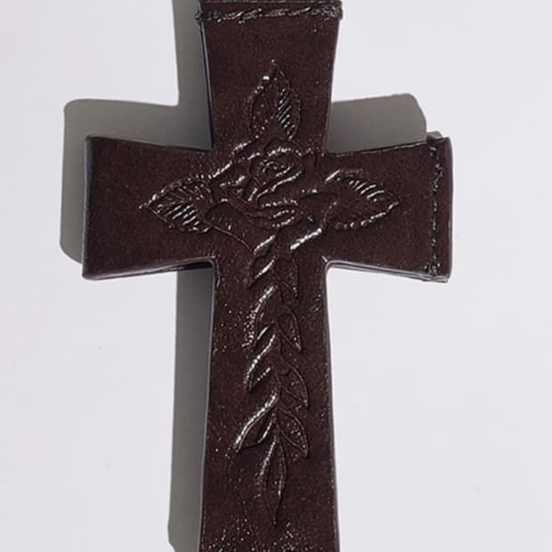 스컬프터 레더 스트랩 카드지갑 버건디