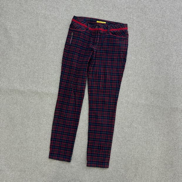 67 루이까스텔 여성 체크 바지 0429D