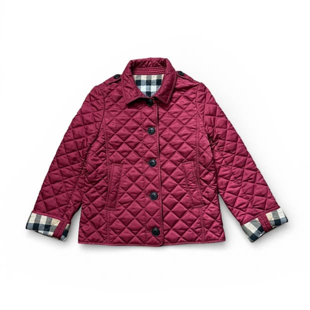 버버리 키즈 누빔 퀼팅 자켓