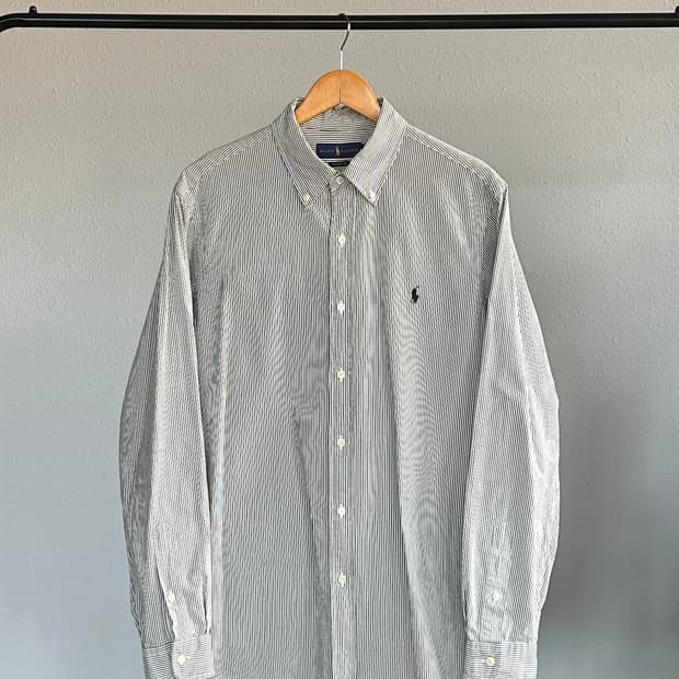 [L]폴로 랄프로렌 클래식핏 스트라이프 시어서커 셔츠