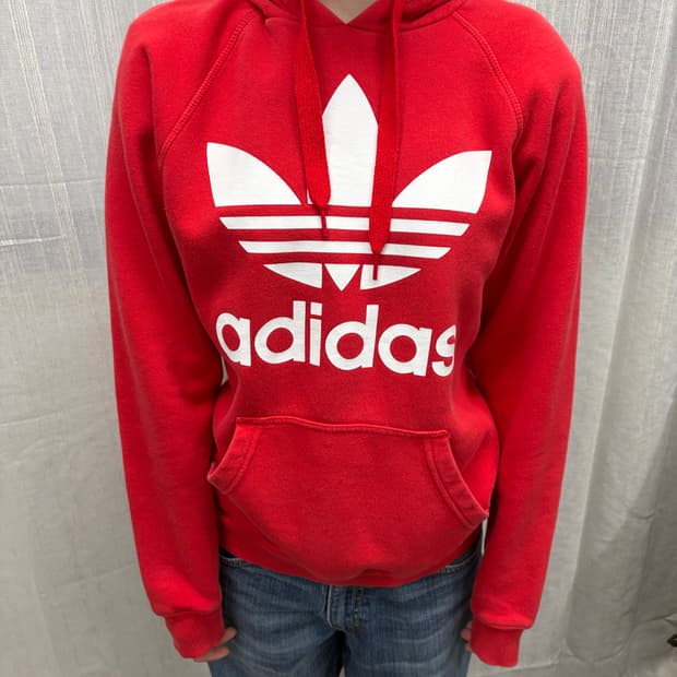 아디다스 파이어버드 빅로고 후드티