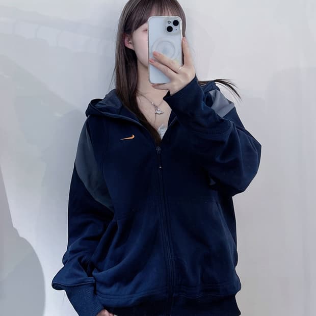 나이키 스우시 후드집업