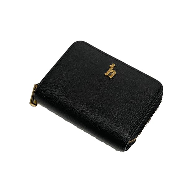 헤지스 퍼피로고 지퍼형 카드 지갑