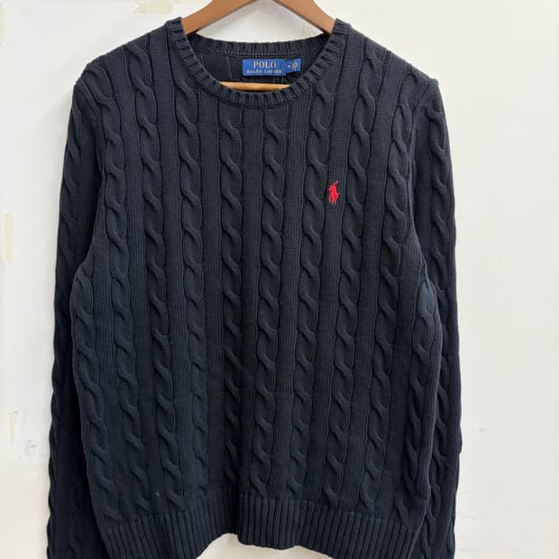 N133. 폴로 꽈배기 니트