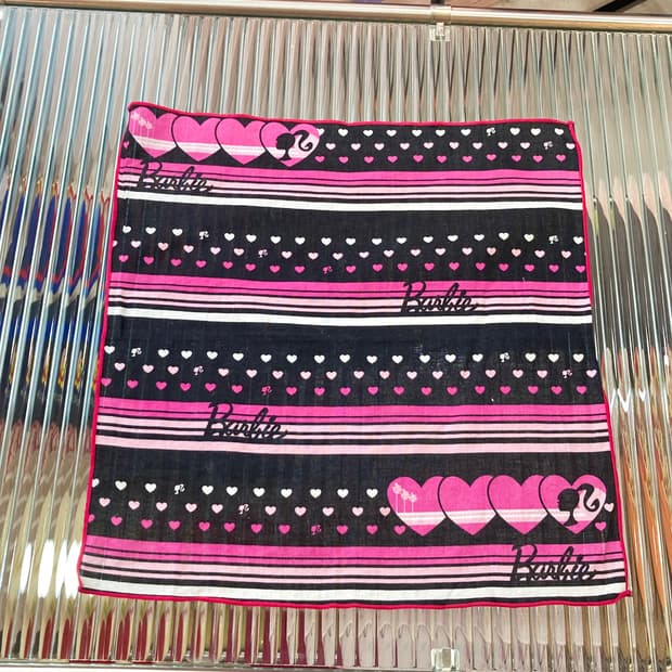 빈티지 바비걸 하트 손수건