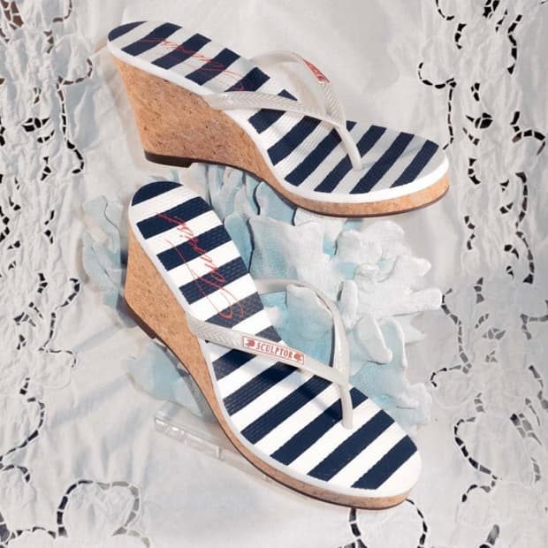 [택포] My Go To Heel Sandals Stripe
