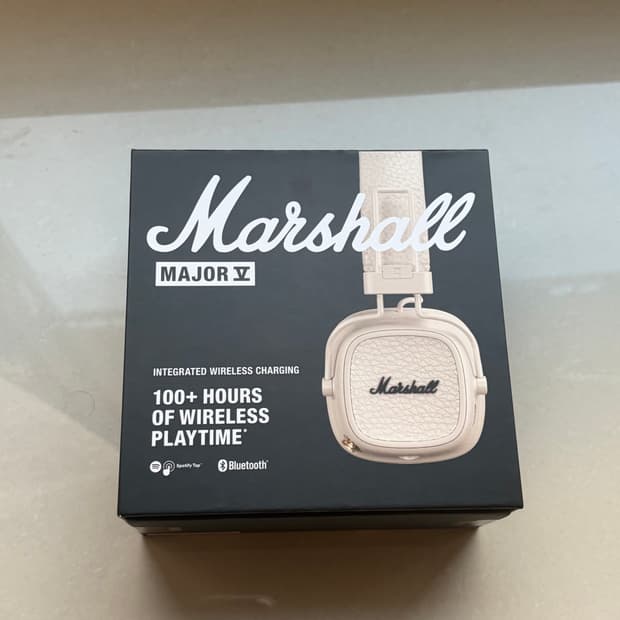 마샬 블루투스 헤드폰 메이저5 새상품 아이보리