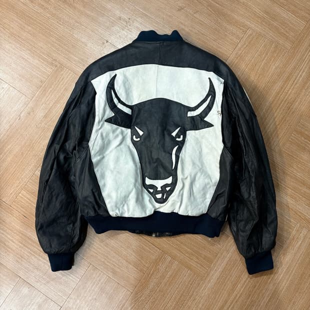 마이클호반 블랙 카우 레더 봄버 자켓