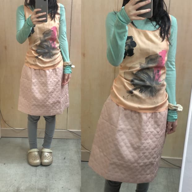 [직수입] 빈티지 실크 슬리브리스 탑 / 스커트