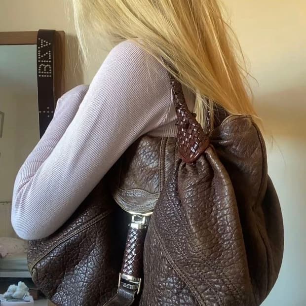 펜디 스파이백 브라운