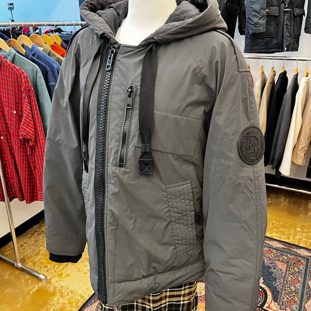 디젤 3M 신슐레이트 리플렉티브 푸퍼 재킷