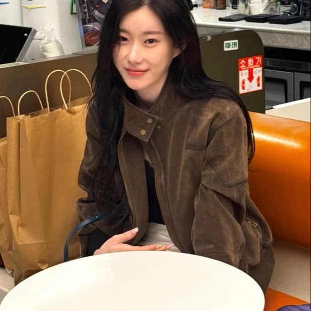 [펜필드] 포우 스웨이드 라이더 해링턴 자켓 다크브라운