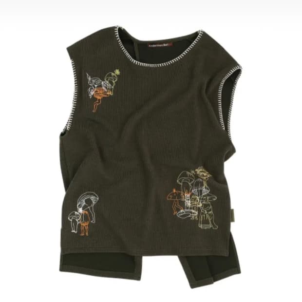 앤더슨벨 자수 베스트 니트 조끼