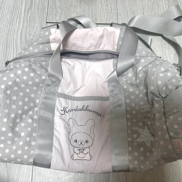 허그유어스킨 코리락쿠마 콜라보 더플백