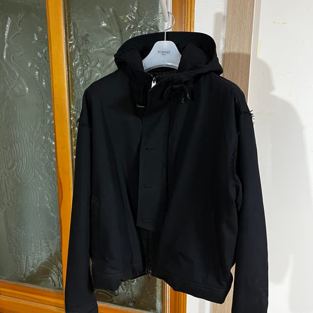 본바트 토글 패디드 후드 봄버 (블랙)