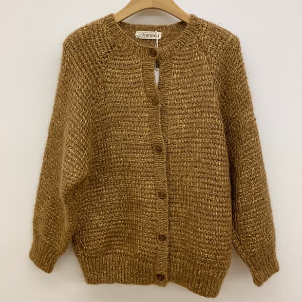 골드 메탈사 가디건 gold metallic cardigan