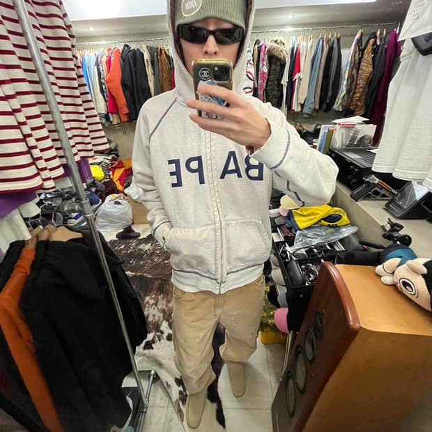 00's BAPE Reversible Check Hood Zip Up